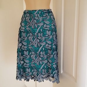 NWOT Anthropology Maeve Embroidered Flower Skirt